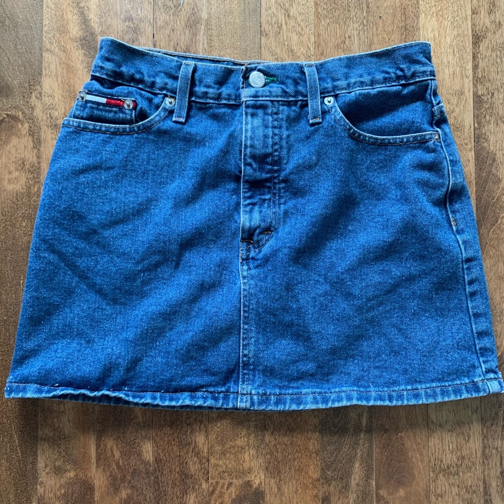 Vintage 1990s Tommy Hilfiger jean skirt